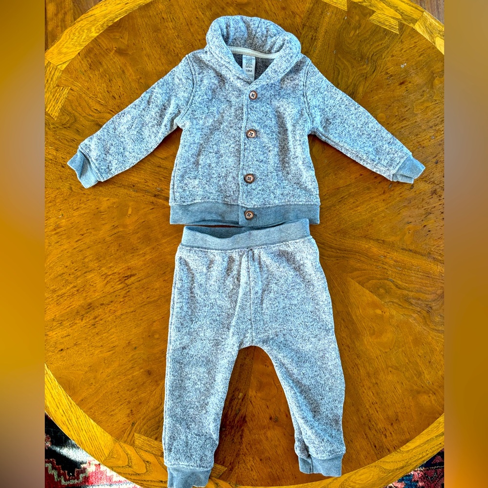 Carter’s Just One You Grey Heathered Sweater & Pants Set